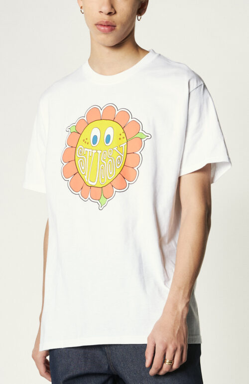 Weißes T-Shirt "Happy Flower"
