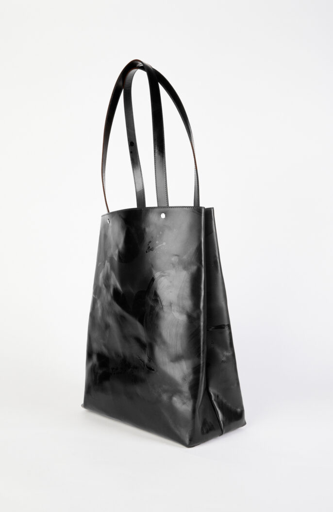 Tasche "Shopper Painted" in schwarz