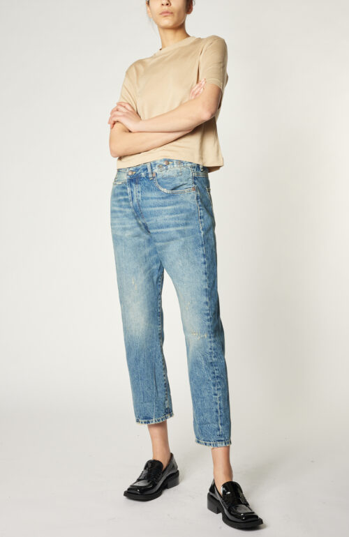 Blaue Jeans "Crossover" in Waschung "Kelly"