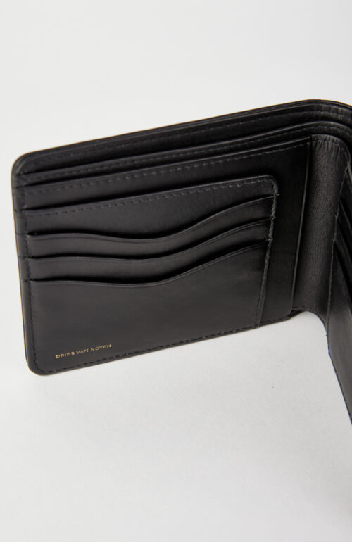 Schwarzes Portemonnaie aus Leder
