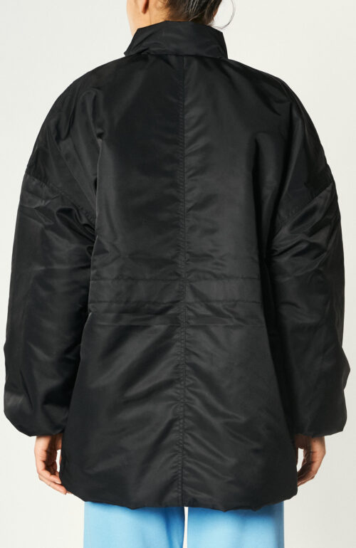 Padded nylon jacket in black