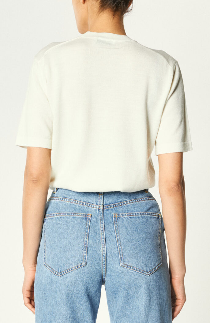 Strick-Shirt "Kaitly" in Offwhite