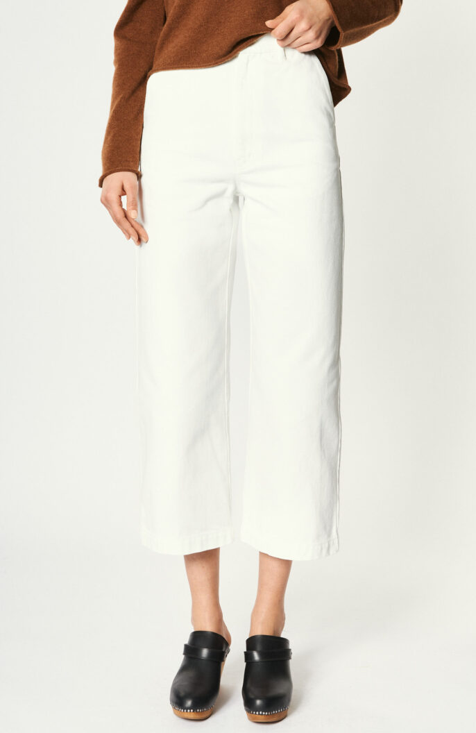 Cropped jeans "Pikalino" in white
