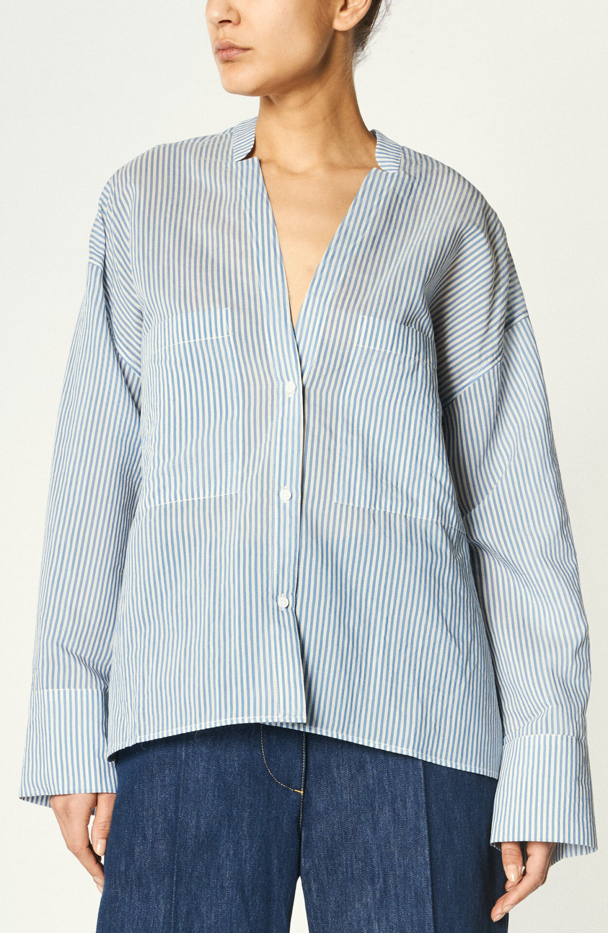 Christian Wijnants - Striped oversize shirt blouse 