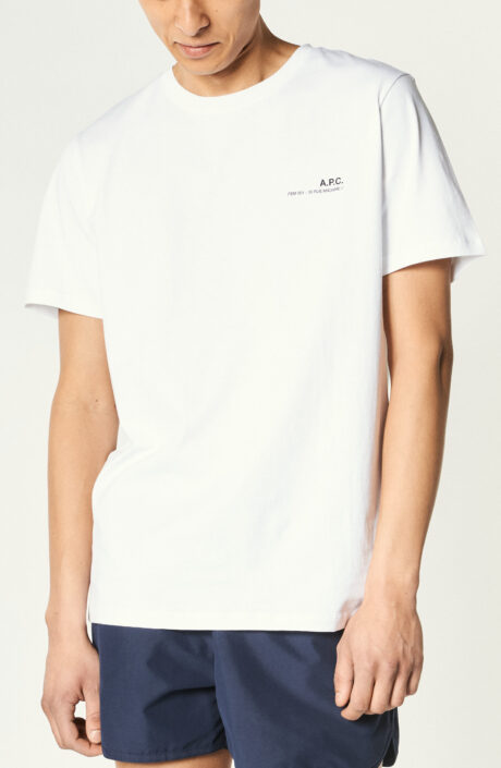 Weißes T-Shirt "Item" mit Logo-Print