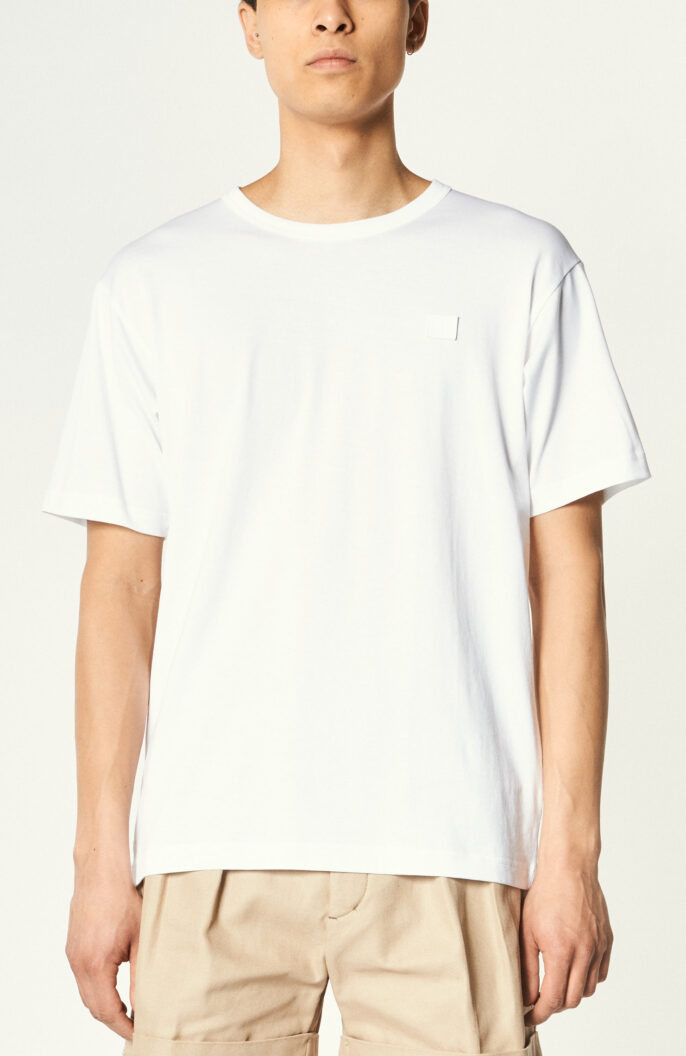 Weißes T-Shirt „072“ mit Face Logo