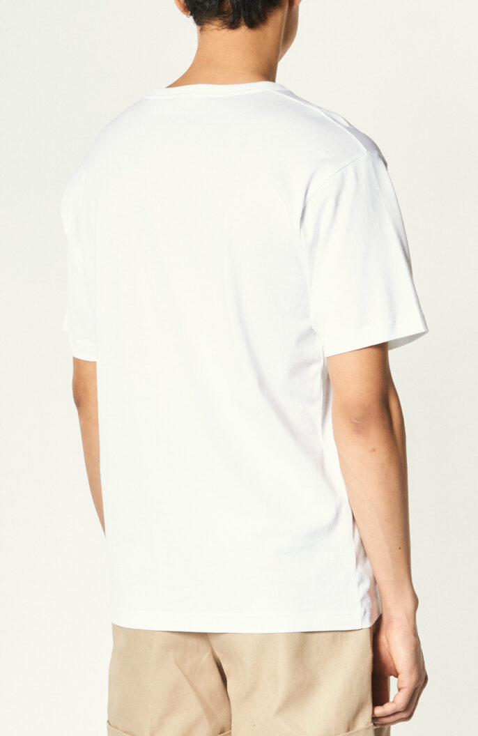 Weißes T-Shirt „072“ mit Face Logo
