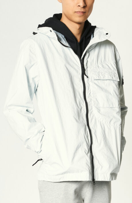 Funktionale Kapuzenjacke "Hooded Jacket" in Weiß