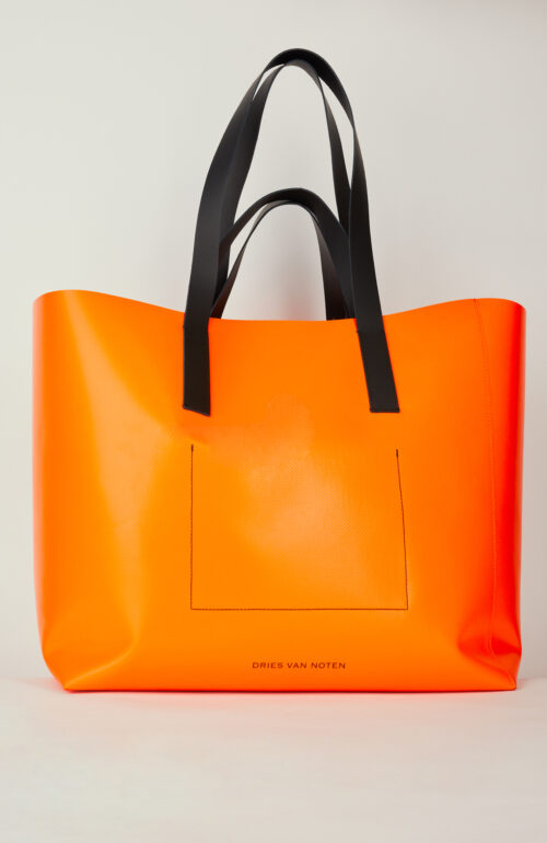 Orangefarbener Shopper 