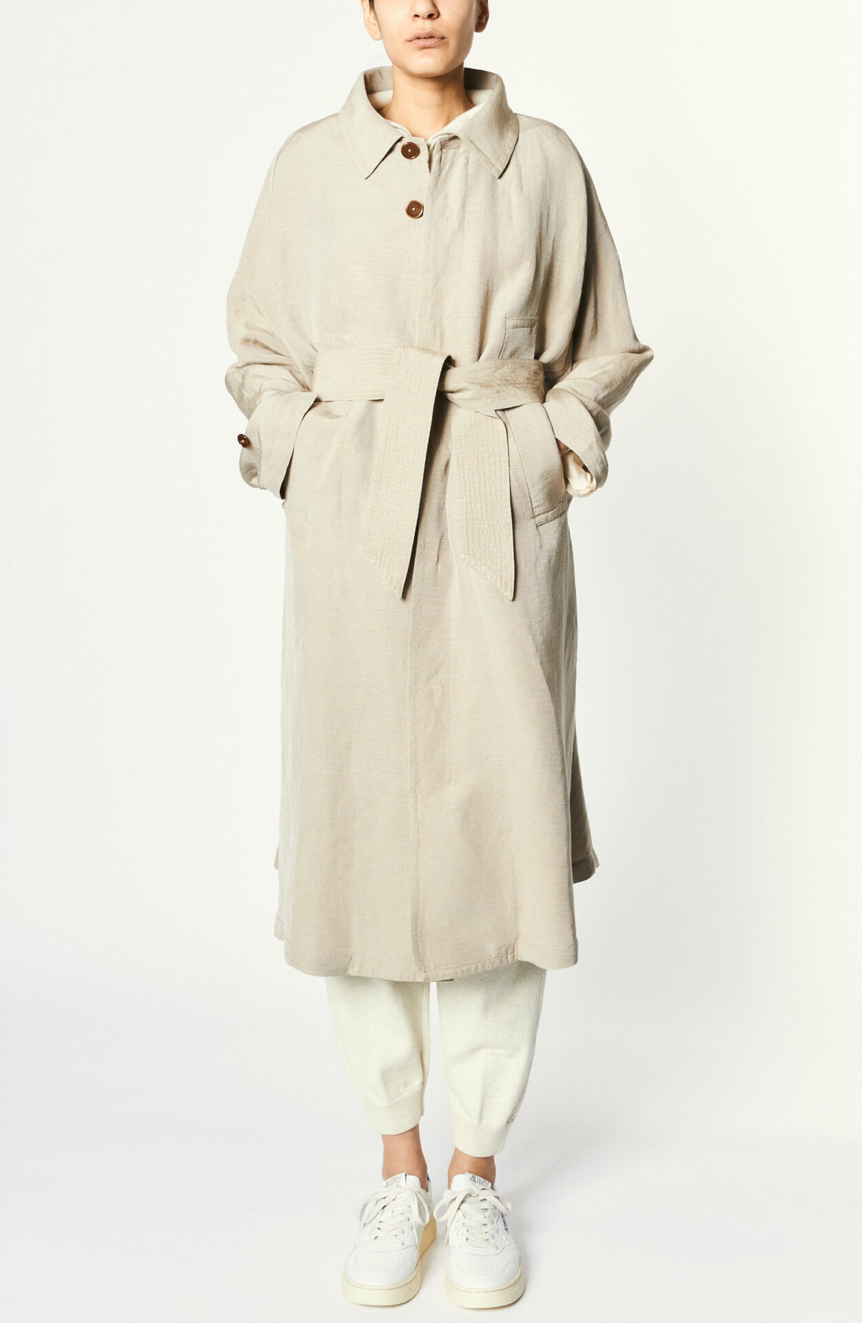 Sand colored trench coat "Leone