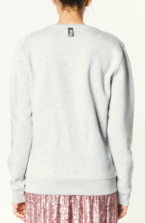 Grey cotton sweater "Safety