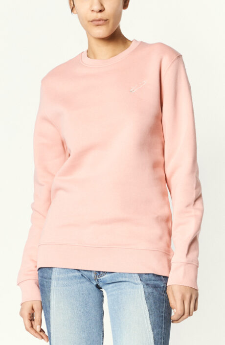 Rosafarbener Sweater "Safety" aus Baumwolle