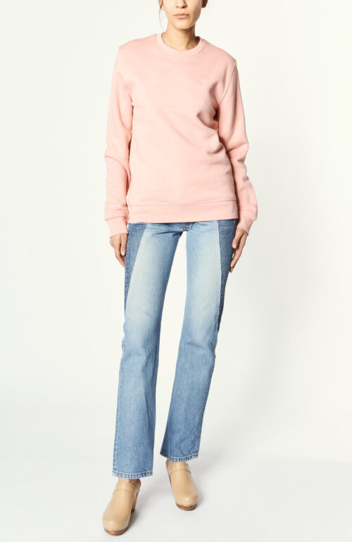 Pink cotton "Safety" sweater