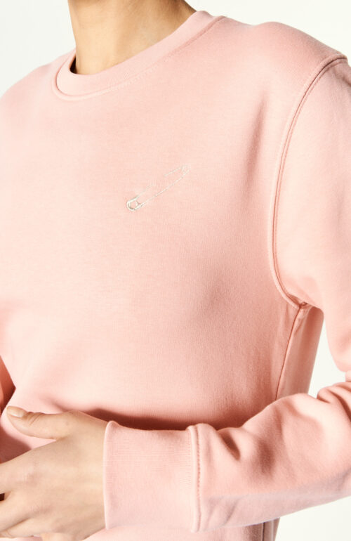Pink cotton "Safety" sweater