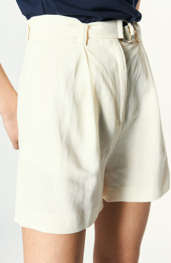 Cream wool blend shorts "Lauren" (PLEASE CHECK)