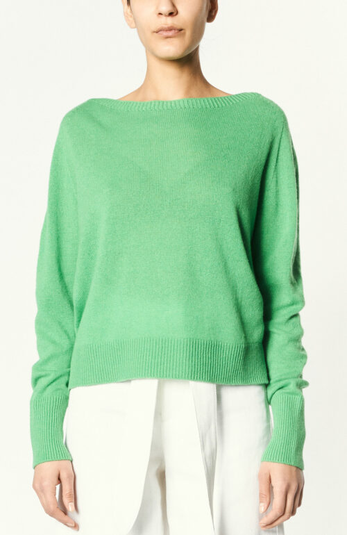 Boxy-Pullover "Vania" in leuchtendem Grün 