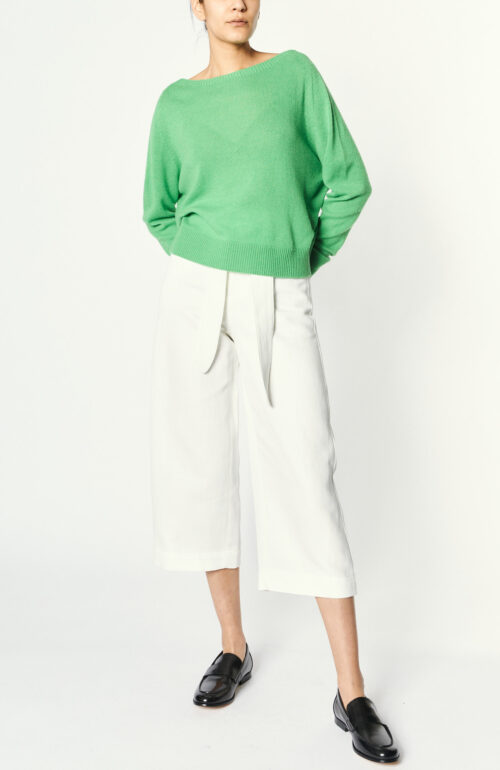 Boxy-Pullover "Vania" in leuchtendem Grün 