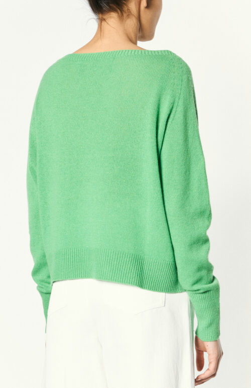 Boxy sweater "Vania" in bright green