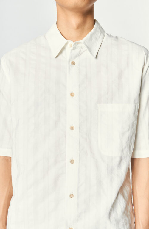 Short sleeve shirt "Banepa" in white