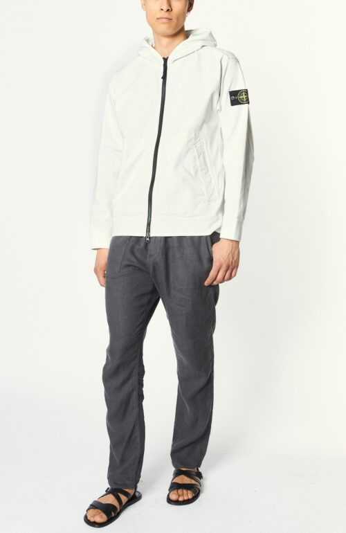 Sweatjacke "63560 Zip Hooded Sweater" in Weiß