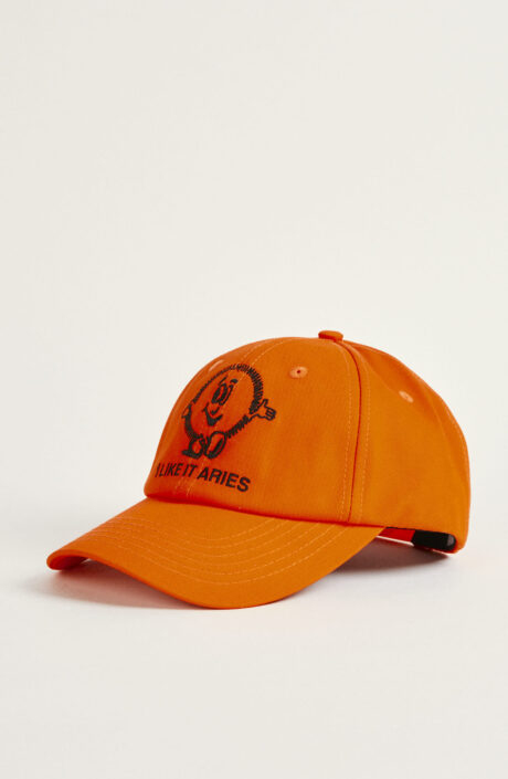 Orangefarbene Baseballcap "I like it"