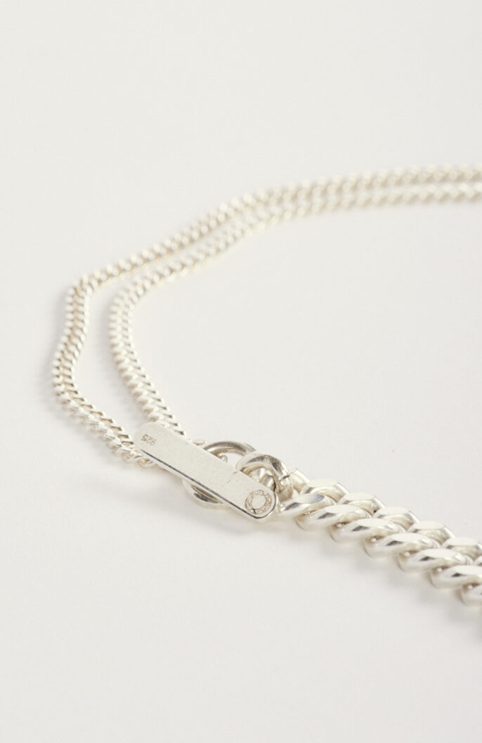 Chain Grand Necl. mixed silver