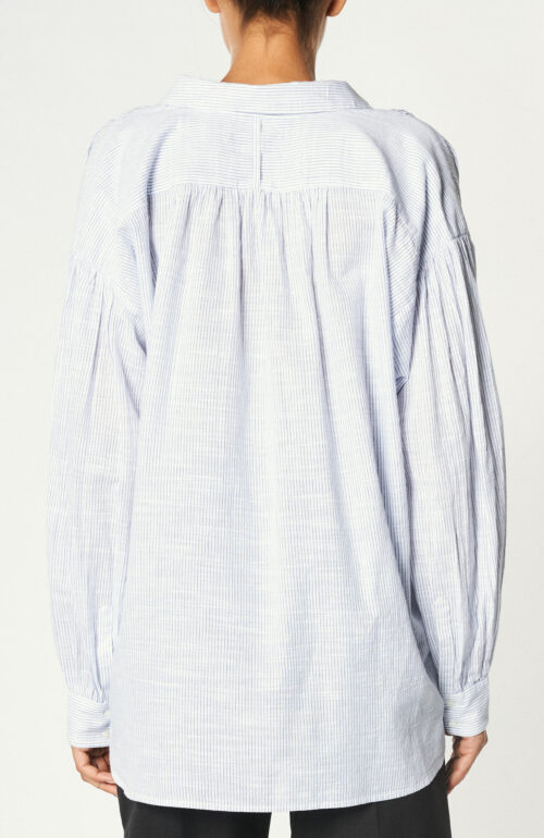 Blouse "Miles" in blue / white
