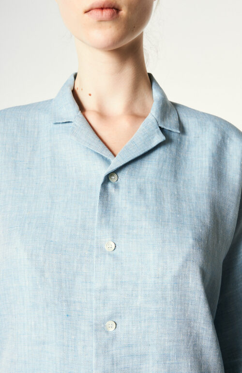 Bluse "Triadic Denim" in Jeansblau