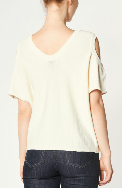 Knitted top "Kassie" in offwhite