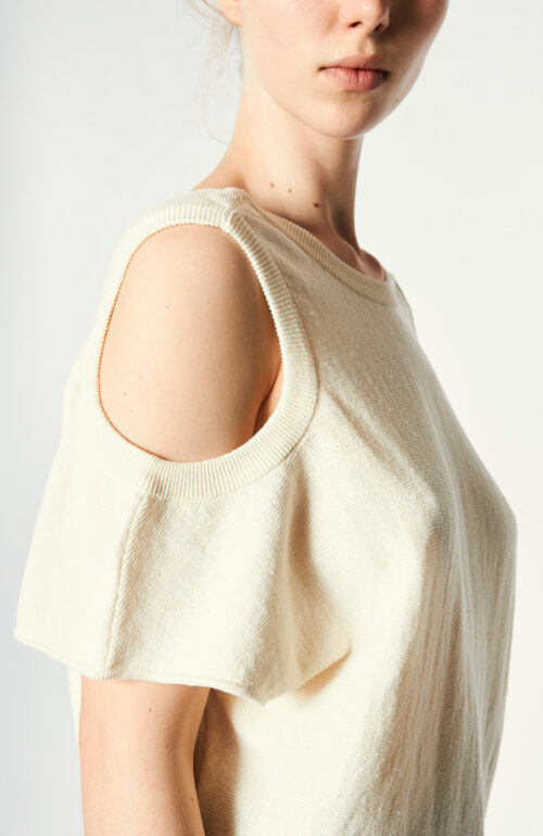 Knitted top "Kassie" in offwhite