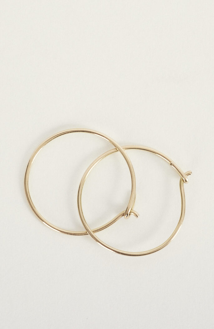 Ohrringe "Wire Earring No1" aus Gold