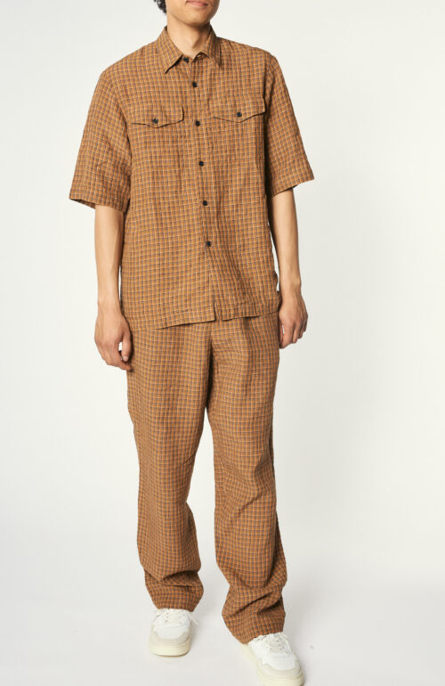 Checked trousers "Penny" in camel