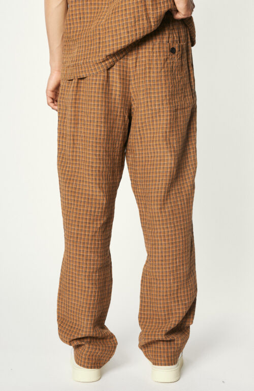Checked trousers "Penny" in camel