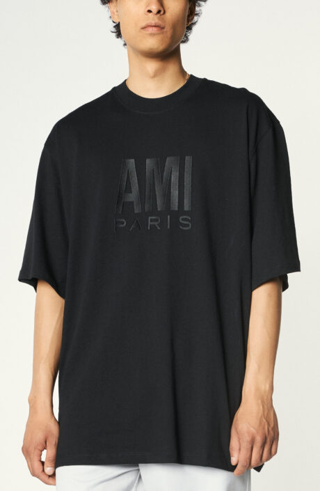 T-Shirt "Ami Paris" in Schwarz 