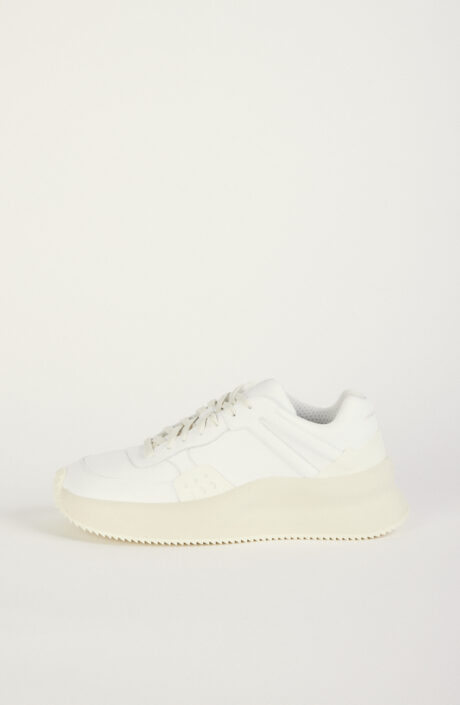 White leather chunky sneaker