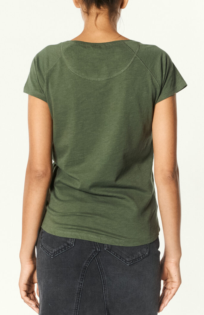 Raglan-T-Shirt in Olivgrün