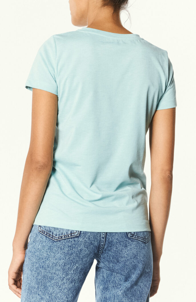 T-shirt "Item F" in turquoise