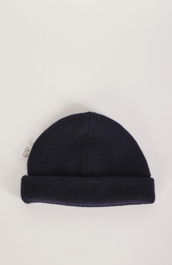 Mütze "Badger Beanie" in dunkelblau asu Wolle/Kaschmir