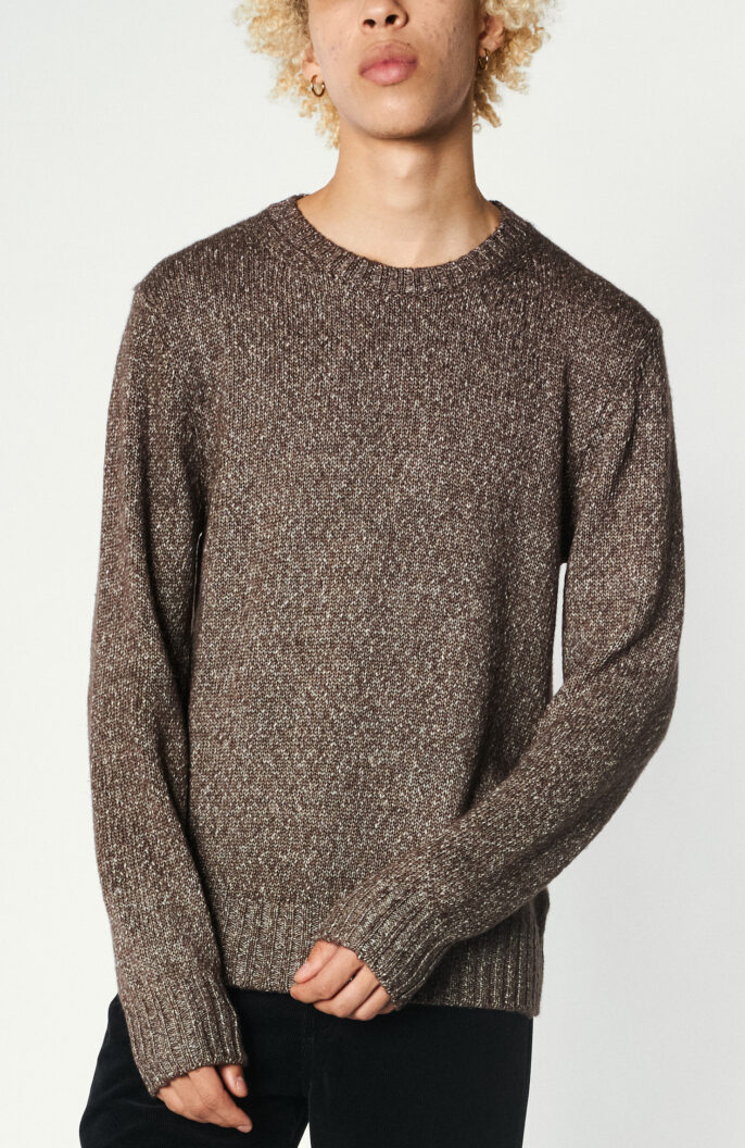 Melierter Sweater "Marco" in Braun