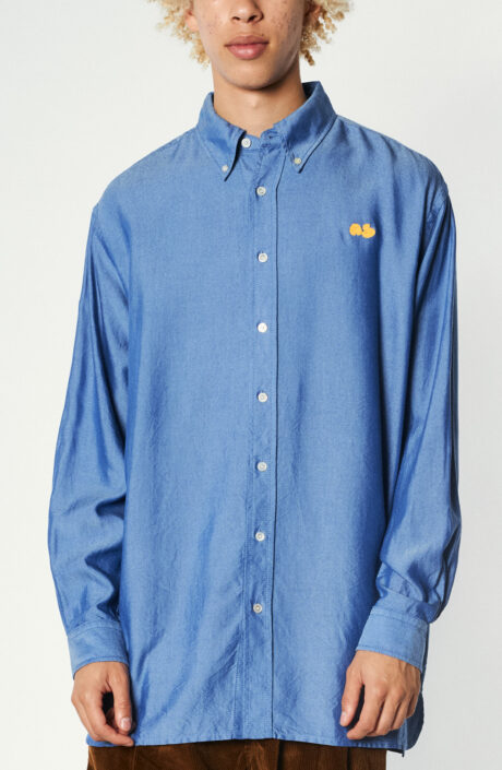Button-down-Hemd in Blau