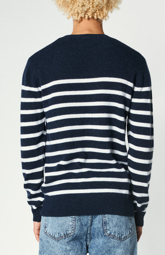 Striped sweater "Travis" in blue / white