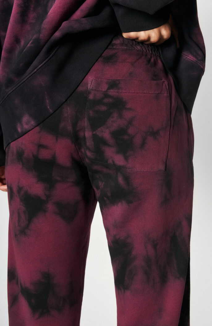 Printed sweatpants "Hameo" in wine red