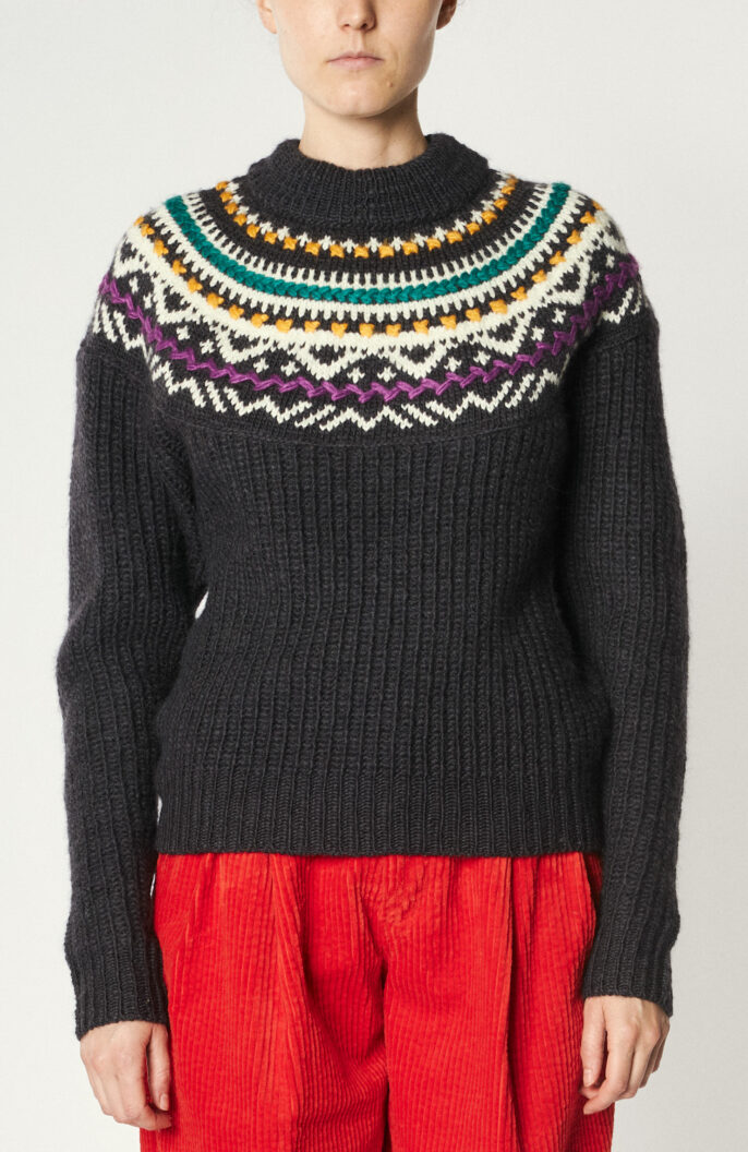 Norweger-Pullover "Gil" in Anthrazit