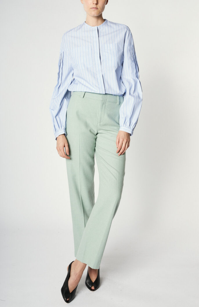 Flanell-Hose "Flannel Mid Rise Straight Leg Pant" in Mint