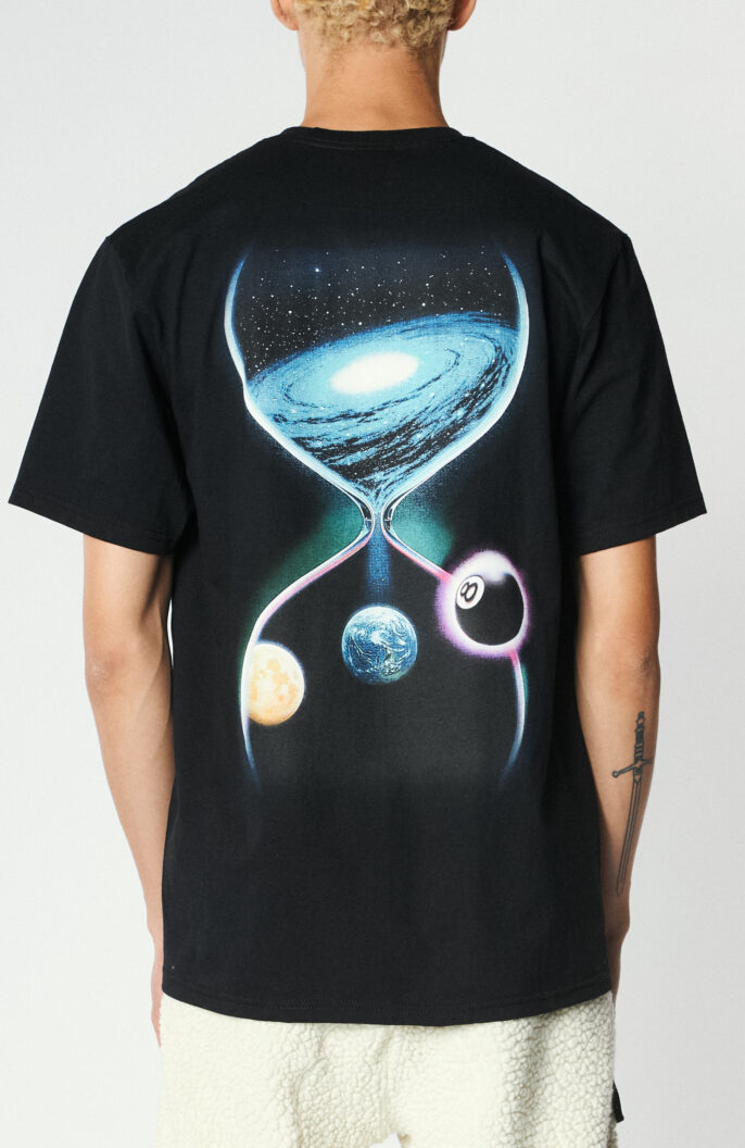 Bedrucktes T-Shirt "Galaxy Tee" in Schwarz 