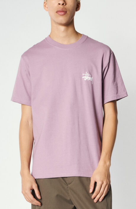 Bedrucktes T-Shirt "Basic Tee" in Lavendel
