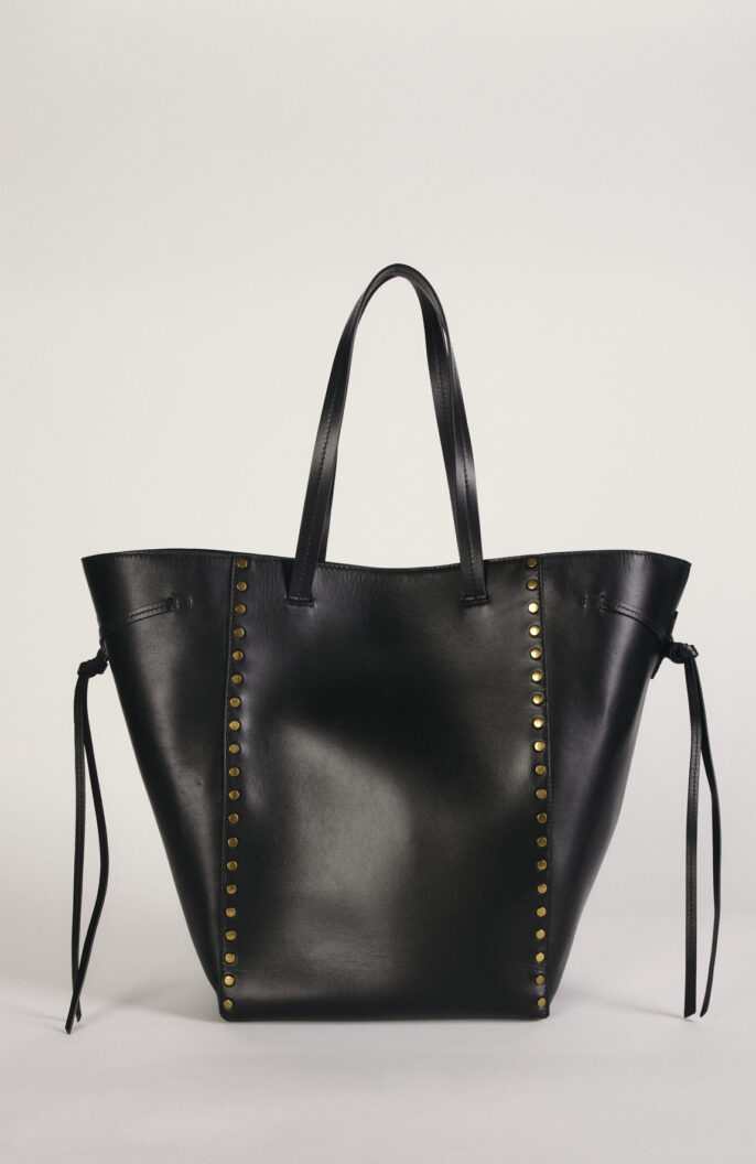 Schwarze Tote Bag "Oskan" aus Leder