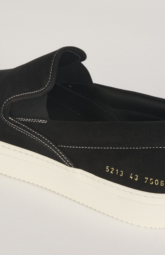 Schwarzer Slip-On Sneaker "5213" aus Wildleder