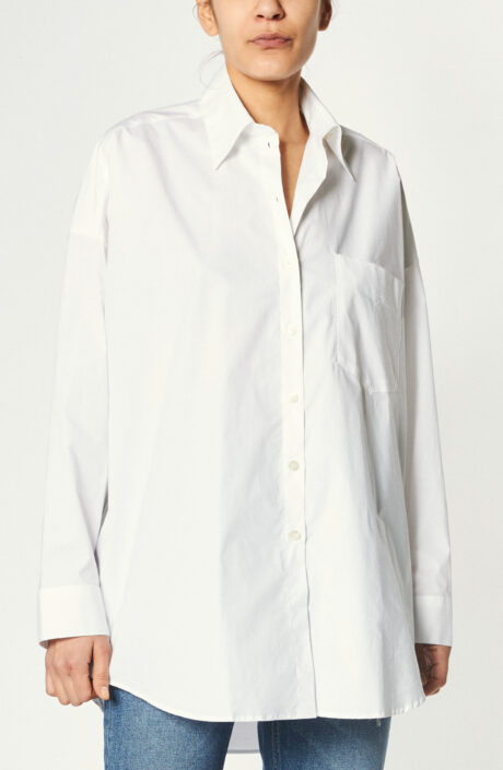 Oversize-Bluse in Weiß