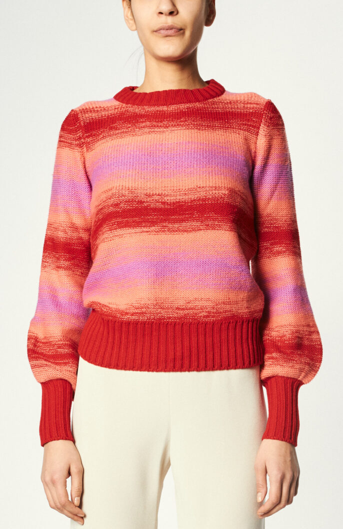 Sweater "The Glammy Multicolor" in Rot/Pfirsich/Pink